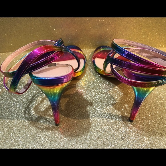 NWB rainbow 4” heels - Picture 8 of 8
